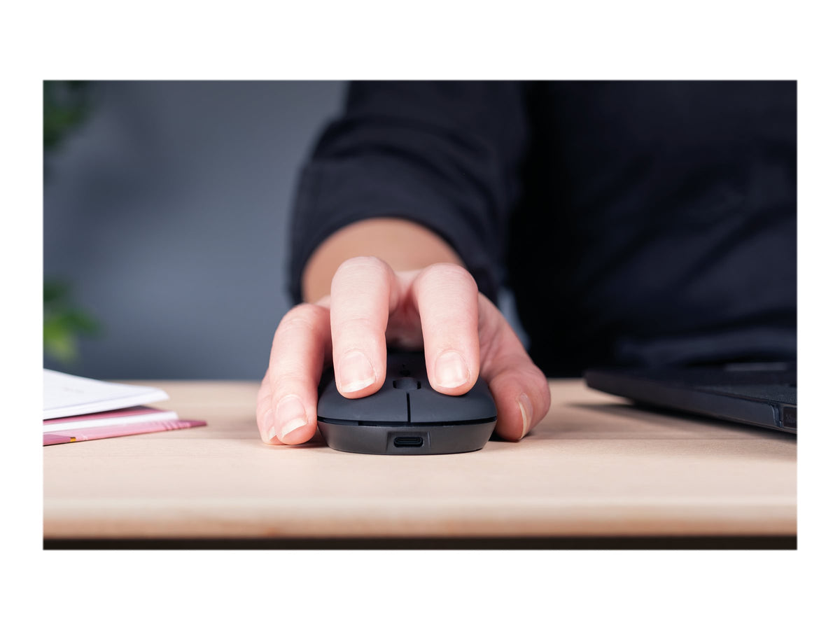 TRUST Souris sans fil PUCK Ultra-plate rechargeable - Noire