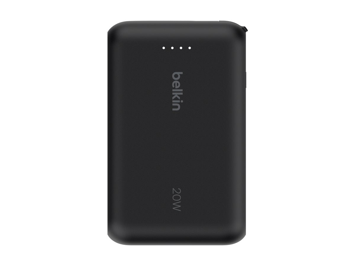 BELKIN 10k PD20w Integrated USB-C Cable Power Bank Black