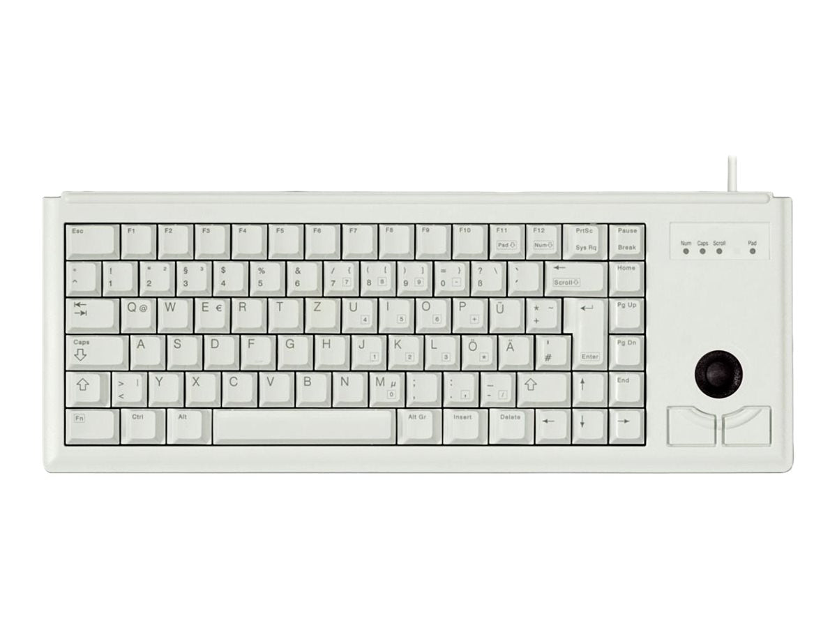 CHERRY Compact corded Trackball Keyboard USB grey (GB)