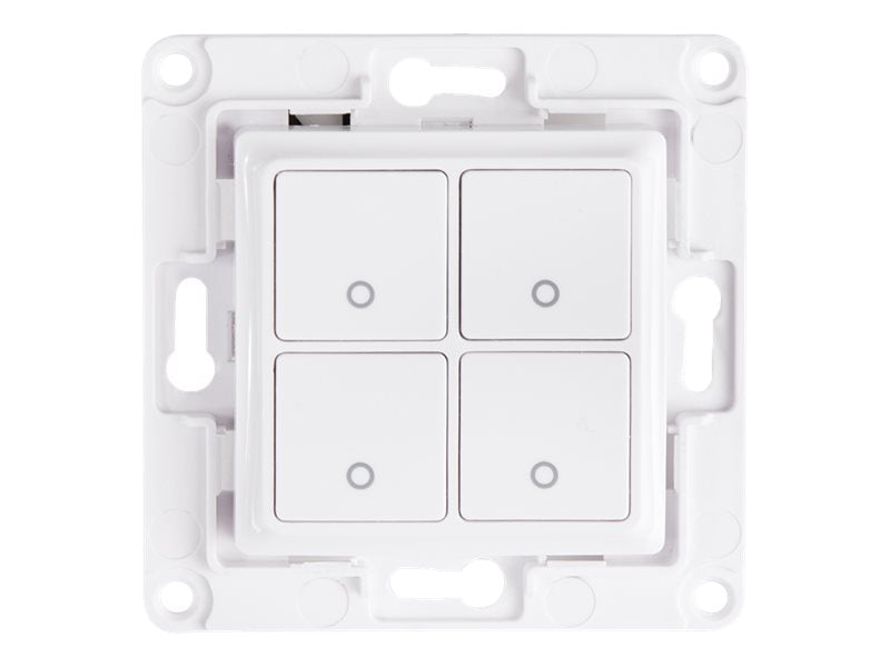 SHELLY Wall Switch 4 White 4-Button Relay Wall Switch