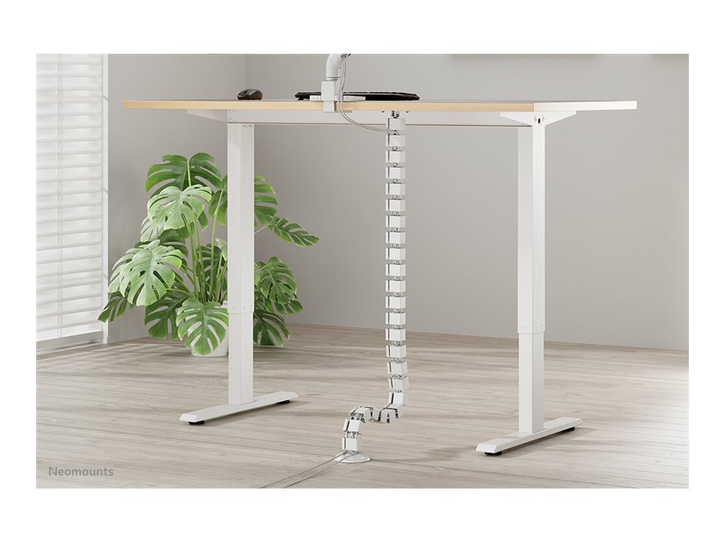NEOMOUNTS Cable Spine Organizer for sit/stand desk frames screw mounted white