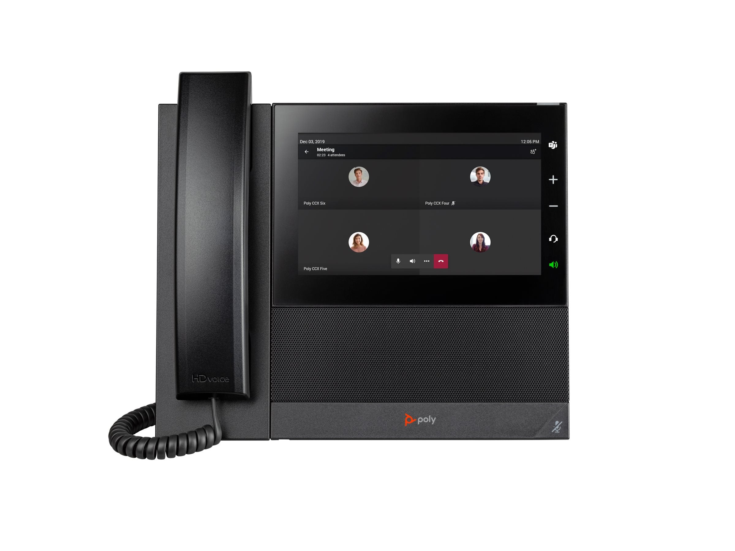 HP Poly CCX 600 Business Media Phone for Microsoft Teams and PoE-enabled