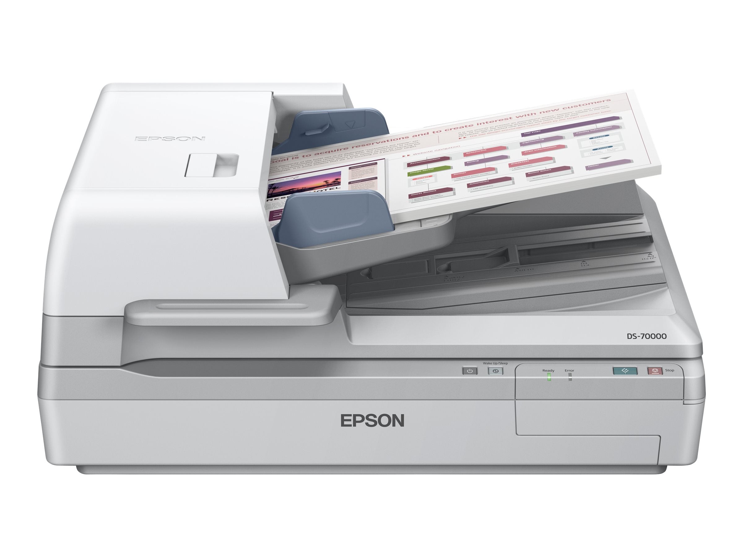 EPSON WorkForce DS-70000 Document scanner Duplex A3 600x600dpi 70ppm mono/70ppm colour ADF 200sheets 8000scans/d USB 2.0