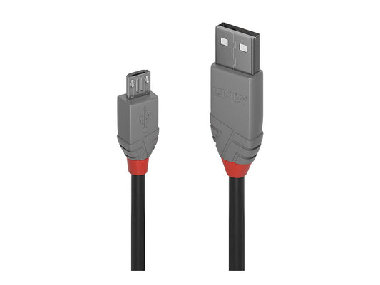 LINDY Câble USB 2.0 type A vers Micro-B Anthra Line 0.5m