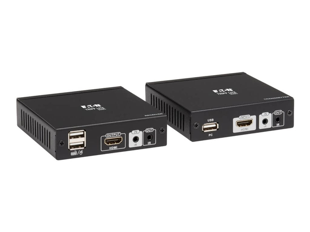 EATON TRIPPLITE HDMI HDBaseT KVM Console Extender over Cat6 2 USB Ports IR 4K 30Hz 130ft. 1080p 230ft.