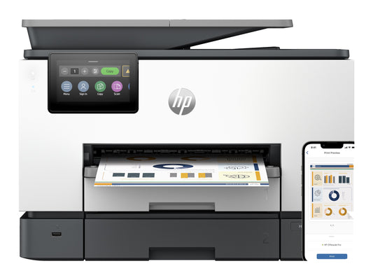 HP Officejet Pro 9130b All-in-One MFP colour ink-jet A4 23ppmcopy 25ppmprint 250 sheets USB 2.0 LAN USB host Wi-Fi
