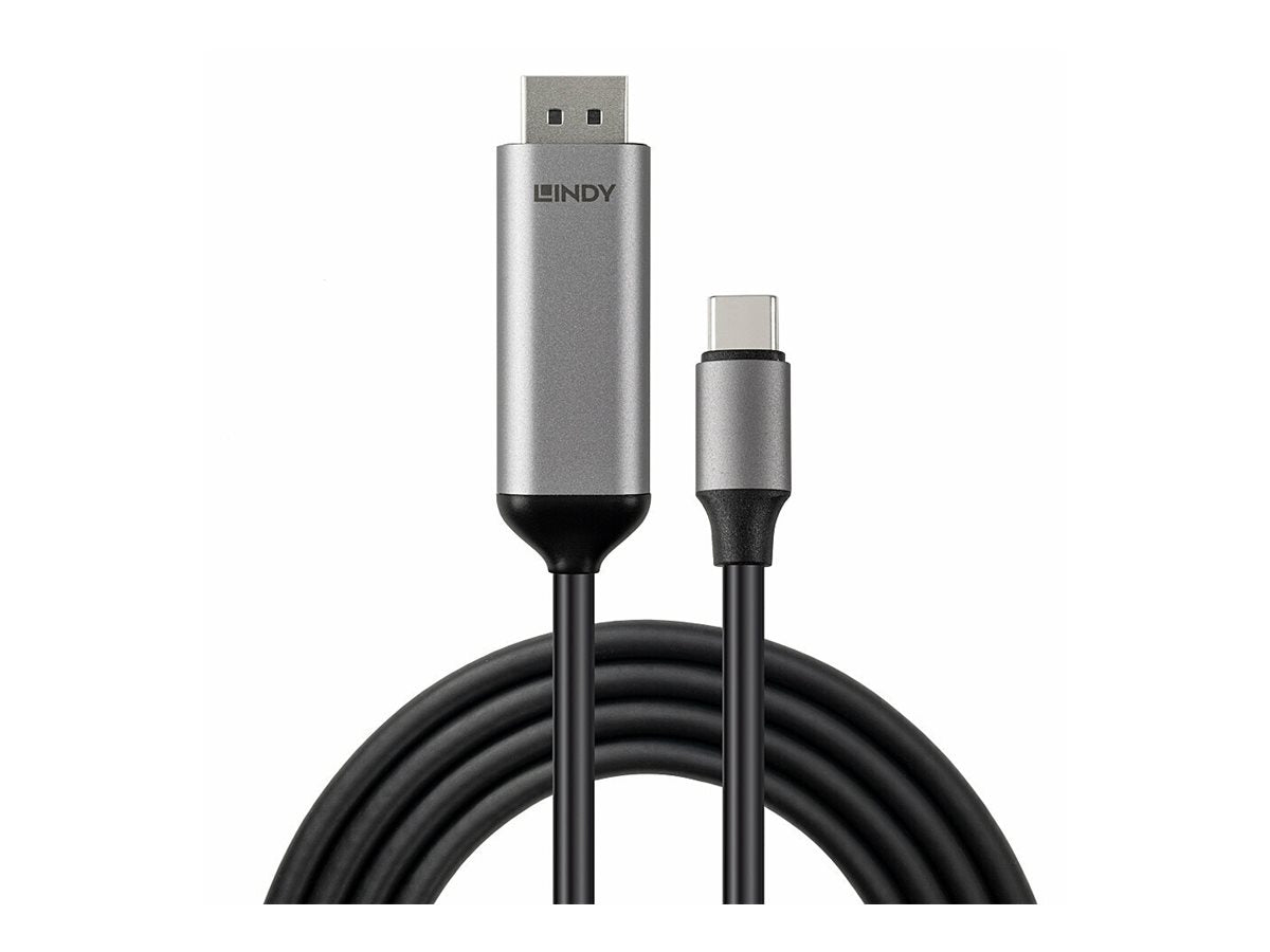 LINDY Câble Bi-Directionnel 8K60Hz USB Type C vers DisplayPort 1m