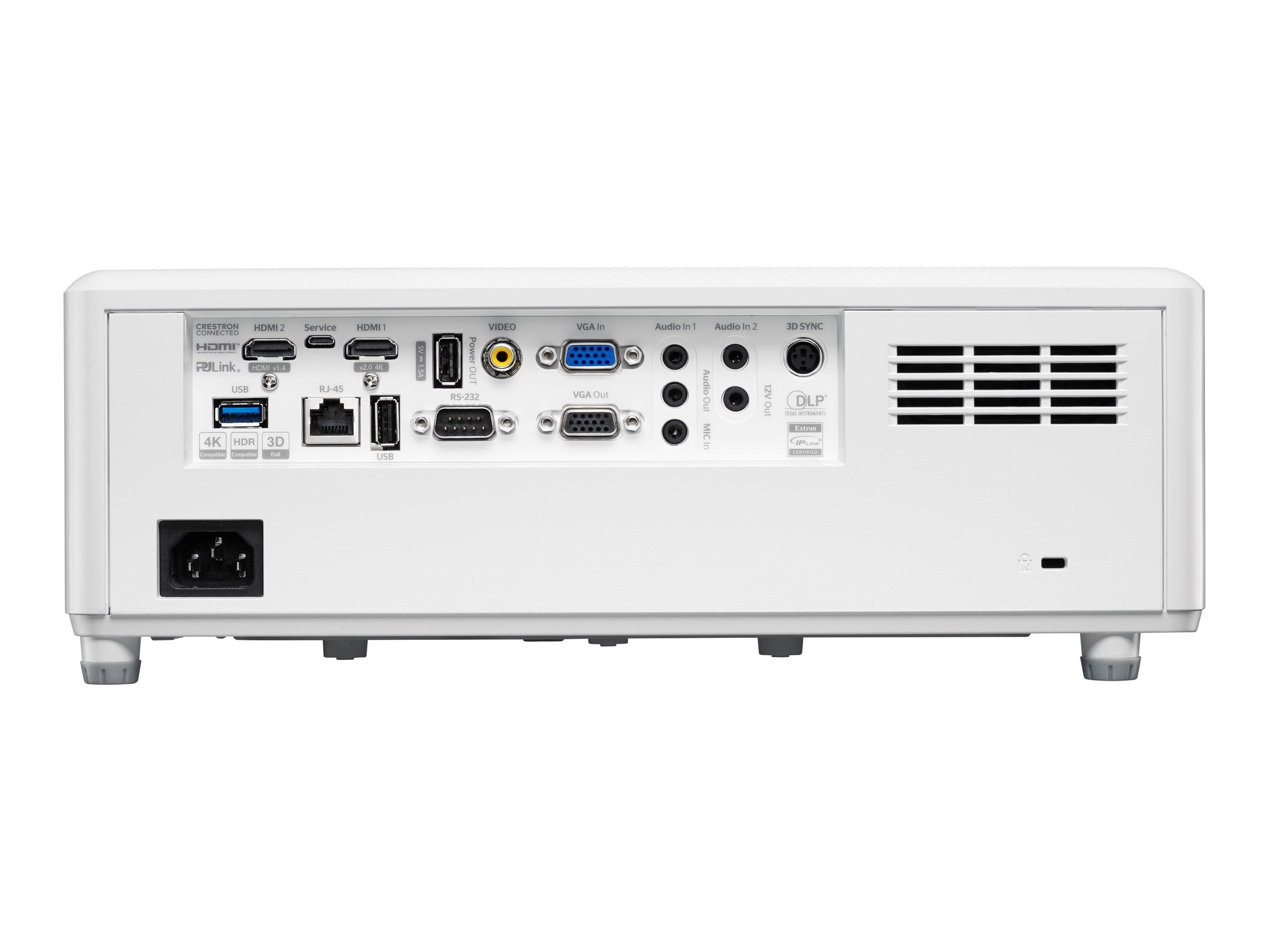 OPTOMA ZH507+ Laser Projector 1080p 1920x1080 5500lm 300 000:1 TR 1.4:1 - 2.24:1 - Lens Shift V+16 2H Composite Video USB-A Power