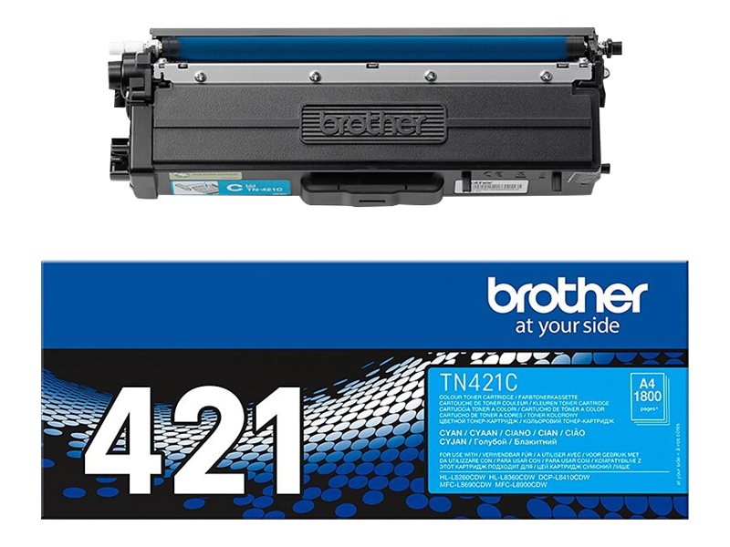 BROTHER TN421C Toner Cartouche Cyan 1.800 pages pour Brother HL-L8260CDW, L8360CDW