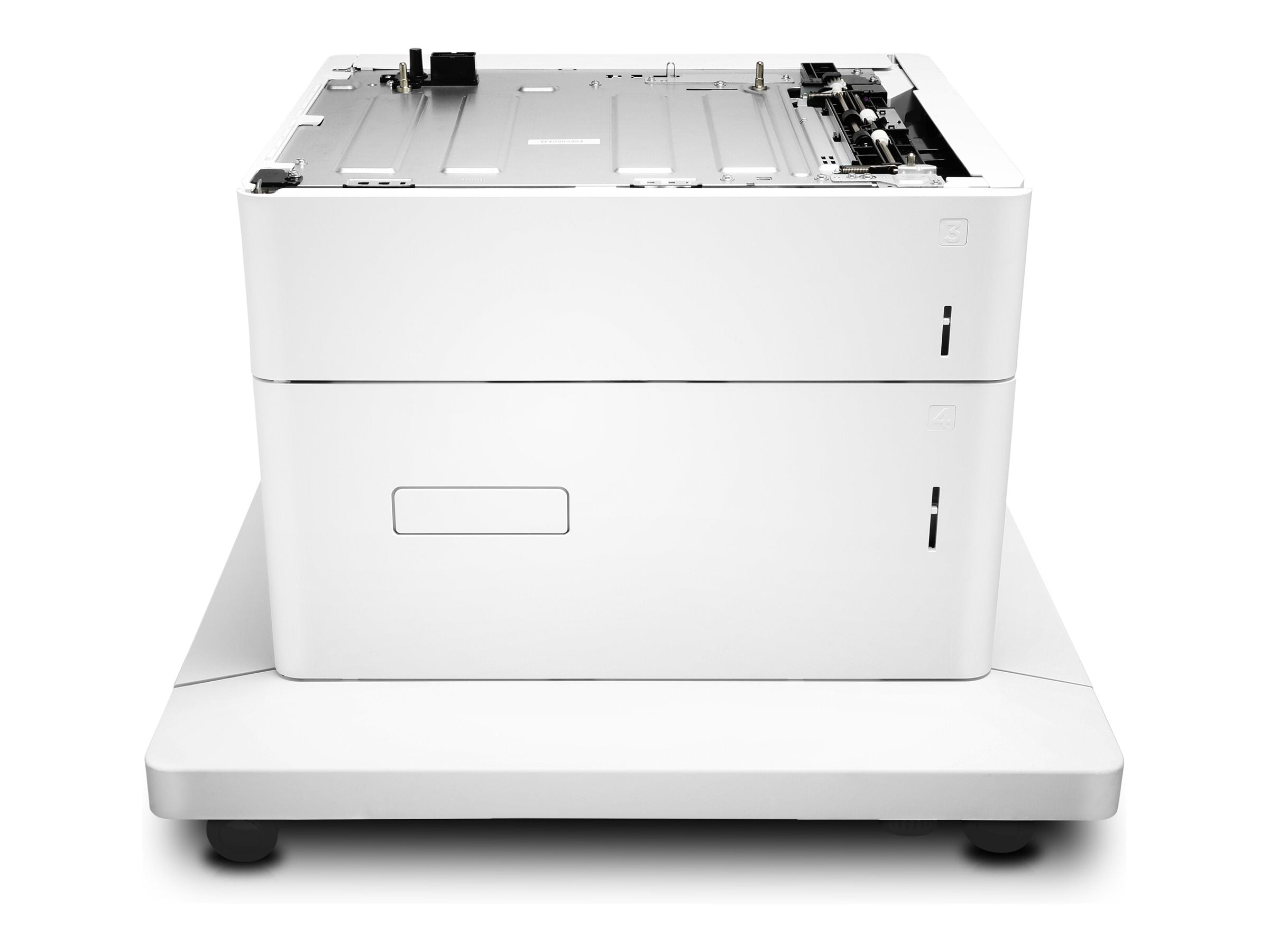 HP Bac 550 feuilles et Bac Haute Capacite 2 000 feuilles et support