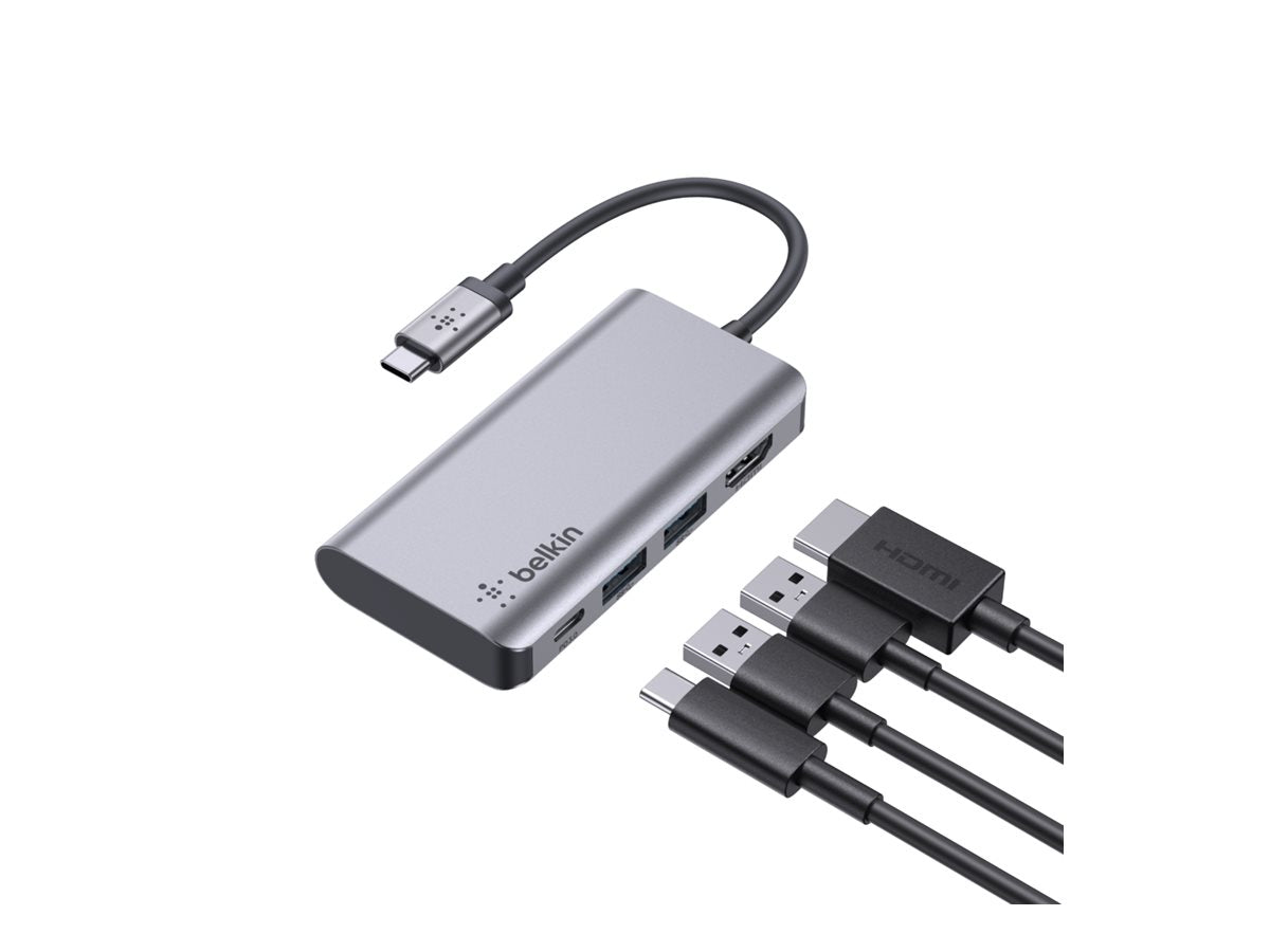 BELKIN Hub USB-C avec HDMI 2x USB-A 100W PD