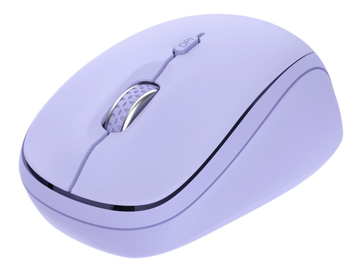 TRUST Souris sans fil compacte YVI+ Multi-connexion Bluetooth + 24 Ghz - Noire