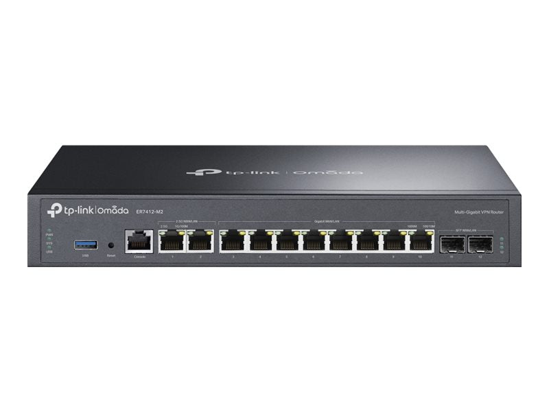 TP-LINK Omada Multi-Gigabit VPN Router 2x 2.5G WAN/LAN RJ45 Port 2x Gigabit SFP WAN/LAN Port 8x Gigabit WAN/LAN RJ45 Ports