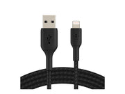 BELKIN BOOST CHARGE USB-A to Lightning Cable Braided 1M Black