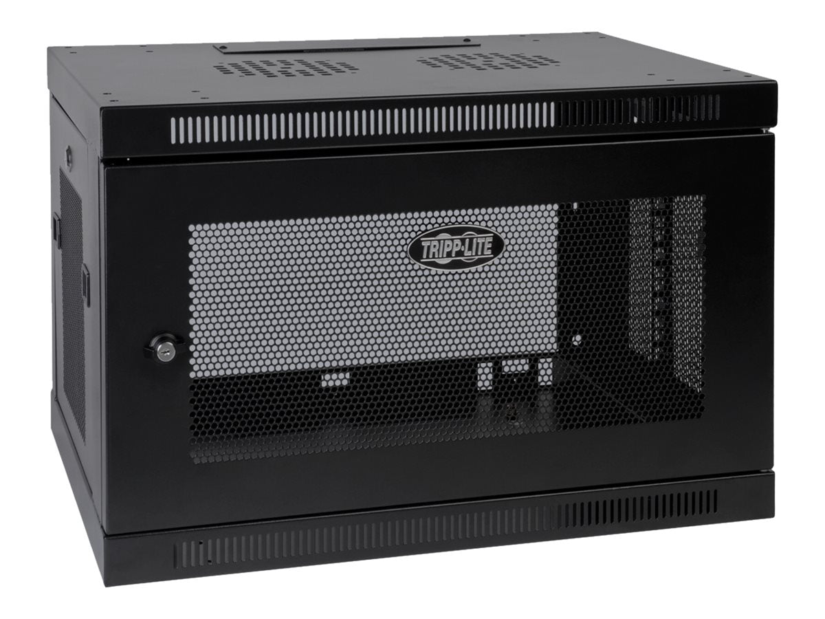 EATON TRIPPLITE 9U Wall Mount Rack Enclosure Server Cabinet w/ Door & Side Panels Rack cabinet wall mountable Black 9U 19