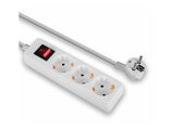 LINDY Mains 3 way gang socket with on/off switch