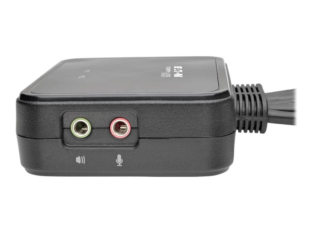 EATON TRIPPLITE 2-Port USB/HD Cable KVM Switch with Audio/Video Cables and USB Peripheral Sharing KVM audio USB switch 2xKVM USB