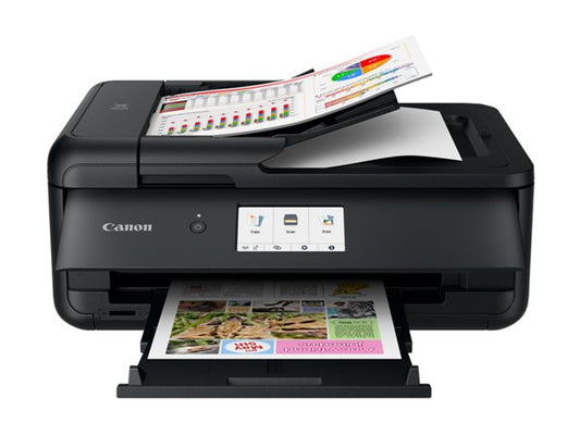 CANON PIXMA TS9550A MFP colour inkjet A4 A3 15ipm Print 200sheets USB LAN Wi-Fi Black