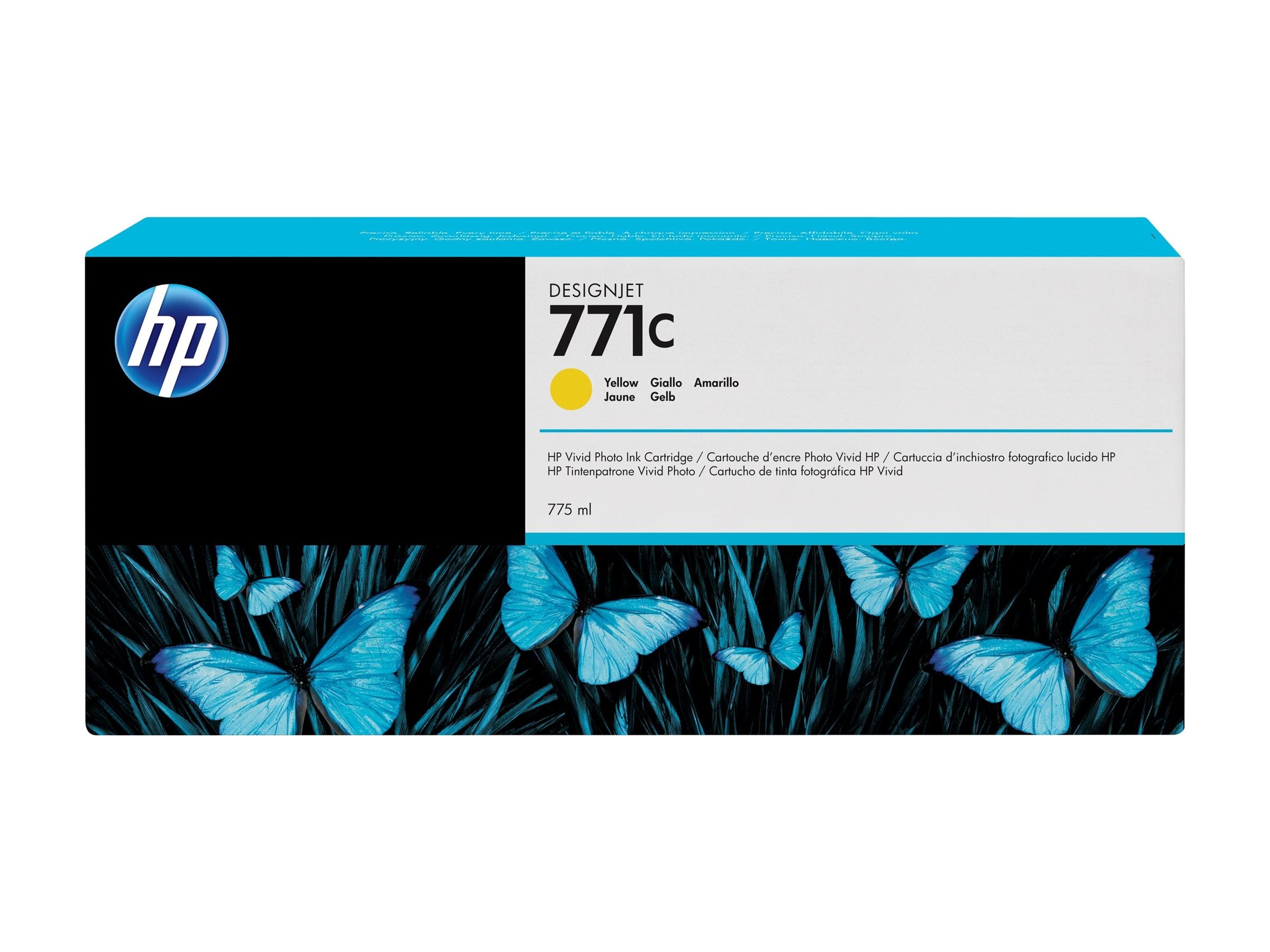 HP 771C original Ink cartridge B6Y10A yellow standard capacity 775ml 1-pack
