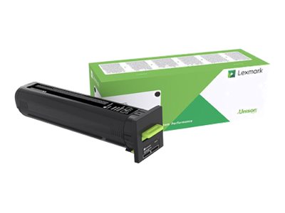 LEXMARK CS820 CX82x CX860 Cartouche de toner Corporate noire extra haute capacité 33K