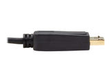 EATON TRIPPLITE USB-C to DisplayPort Bi-Directional Active Adapter Cable M/M 4K 60 HDR Locking DP Connector 6ft. 1.8m