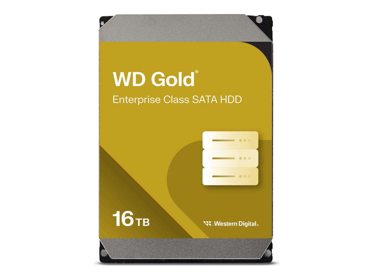 WD Gold 16To HDD 7200rpm 6Gb/s sATA 512Mo cache 3.5p intern RoHS compliant Enterprise Bulk