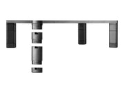 TNB Monitor Riser With Modular Riser Solid Particle Board And Moisture Resistance Heavy-Duty 20Kg Adjustable Height