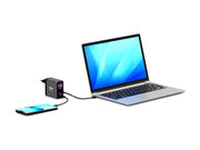 PORT DESIGNS Wall Charger Type-C PD 140W GaN PD 3.1 for MacBook PRO C to C Cable 2m EU