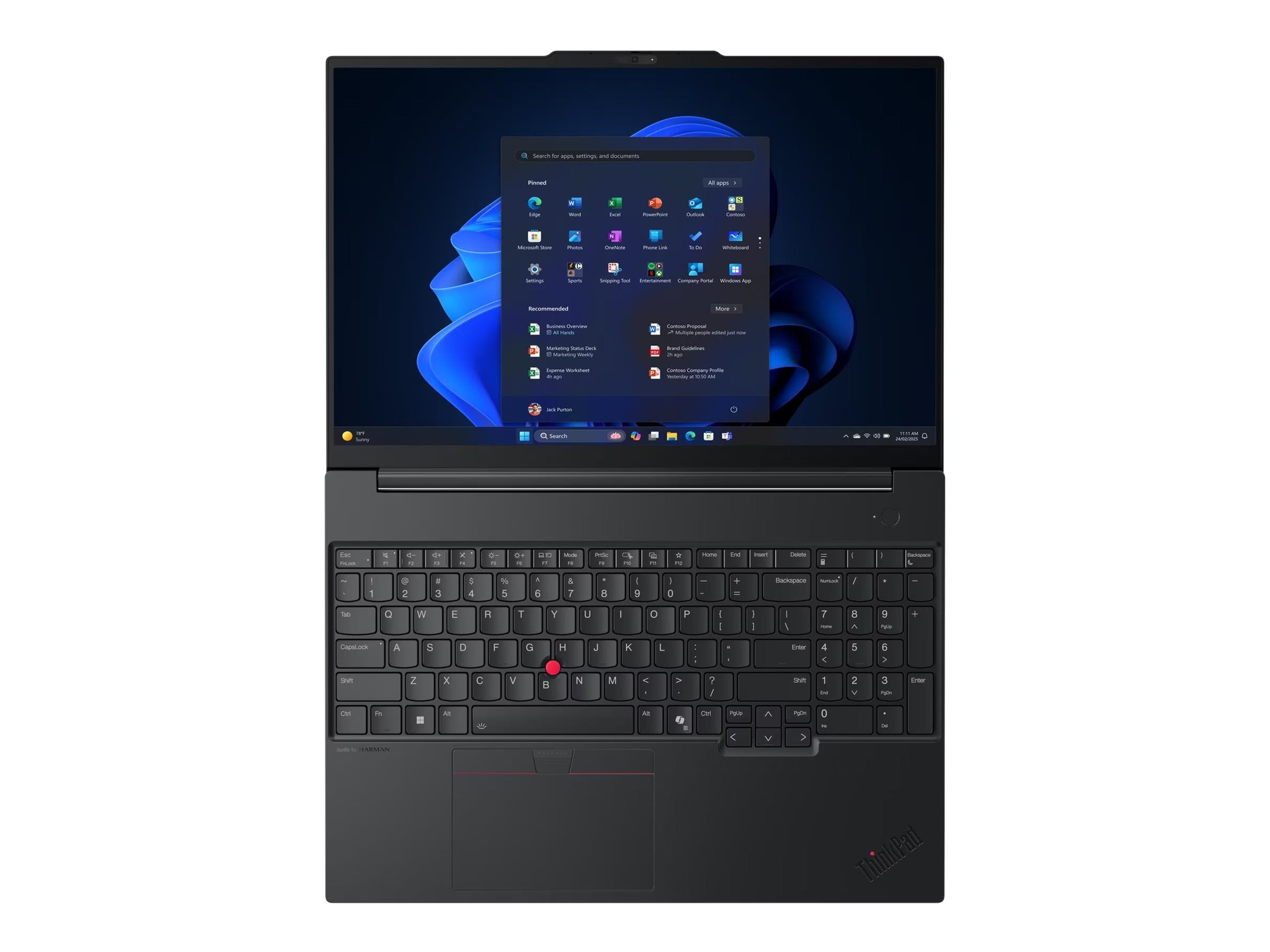 LENOVO ThinkPad E16 Gen 3 Intel Core Ultra 5 228V 16p WUXGA 32Go 512Go SSD M.2 Intel Arc Graphics 130V W11P 1YR Premier NBD