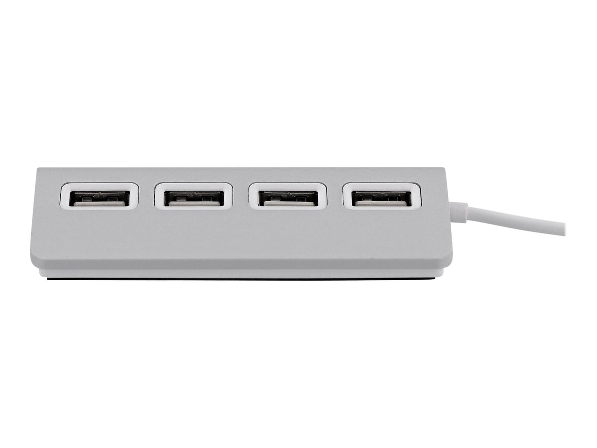 TNB Hub 4 Ports USB 2.0 Selfpowered Compatible Pc/Mac Aluminium Finish
