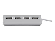 TNB Hub 4 Ports USB 2.0 Selfpowered Compatible Pc/Mac Aluminium Finish