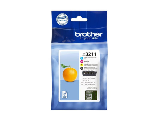 BROTHER LC3211VAL Pack of 4 cartridges black cyan magenta yellow