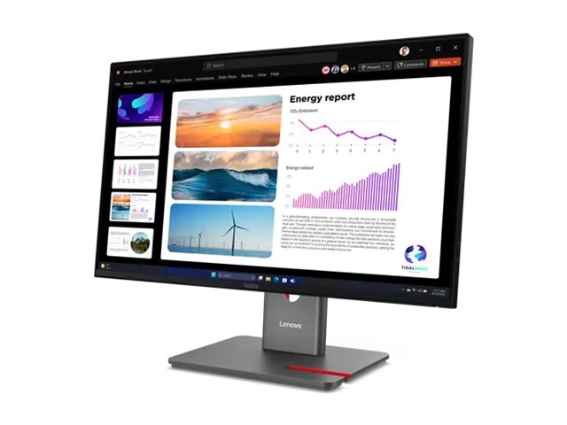 LENOVO ThinkVision P24Q-40 LED Écran 24p 2560x1440 QHD 120Hz IPS 300cd/m2 1500:1 HDR10 4ms HDMI DisplayPort DaisyChain