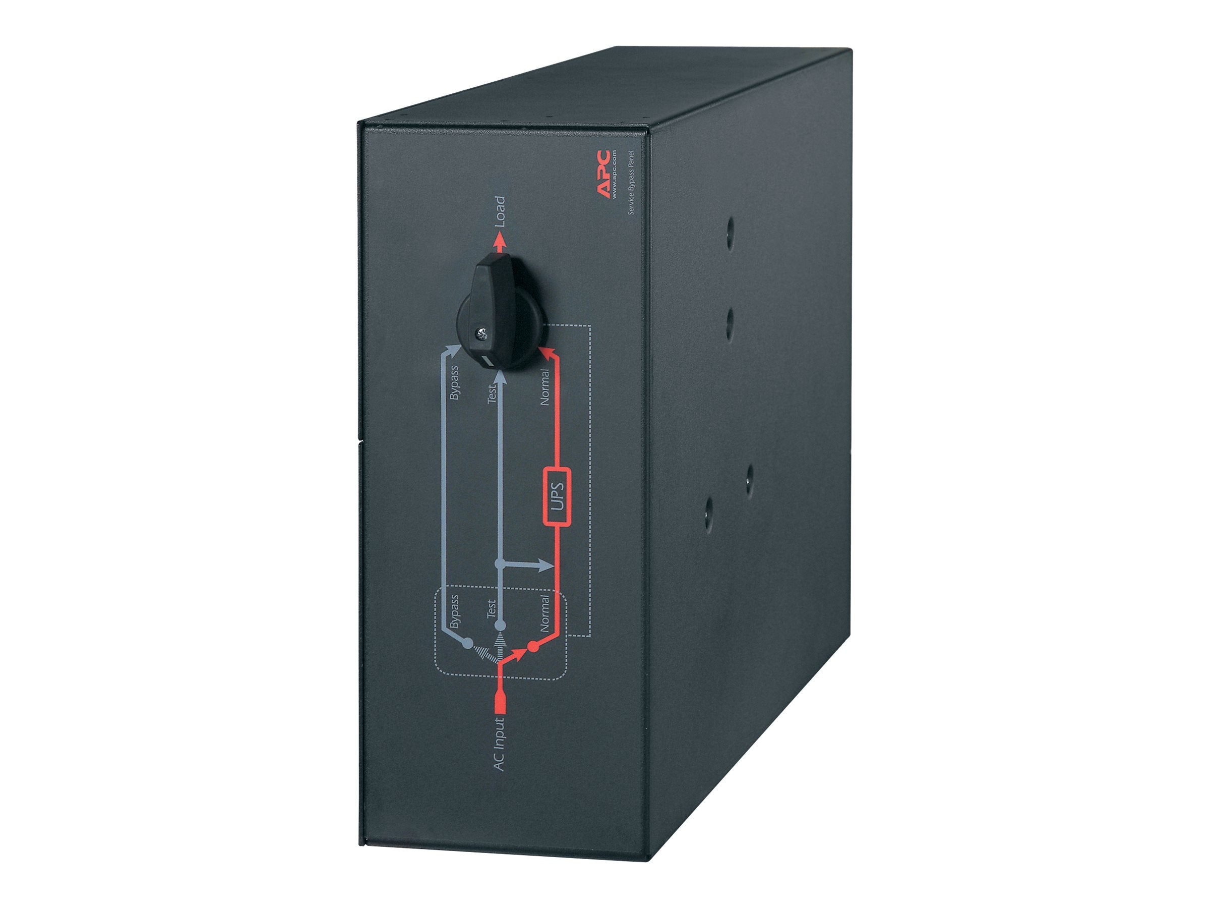 APC Service Bypass Panel Bypass switch rack-mountable AC 230V output connectors 10 Black