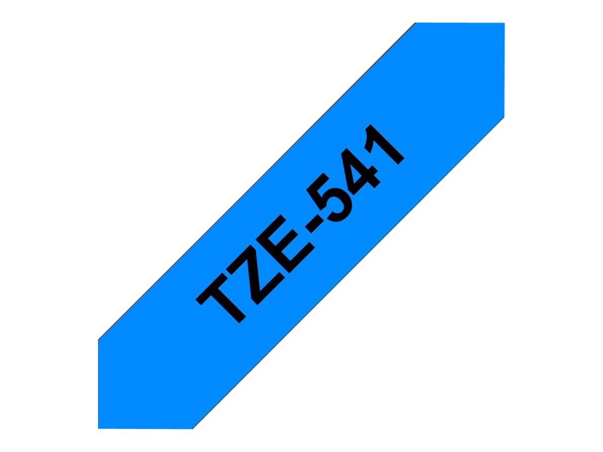 BROTHER P-TOUCH TZE-541 noir sur bleu 18mm