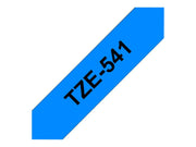 BROTHER P-TOUCH TZE-541 noir sur bleu 18mm
