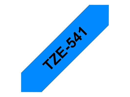 BROTHER P-TOUCH TZE-541 noir sur bleu 18mm