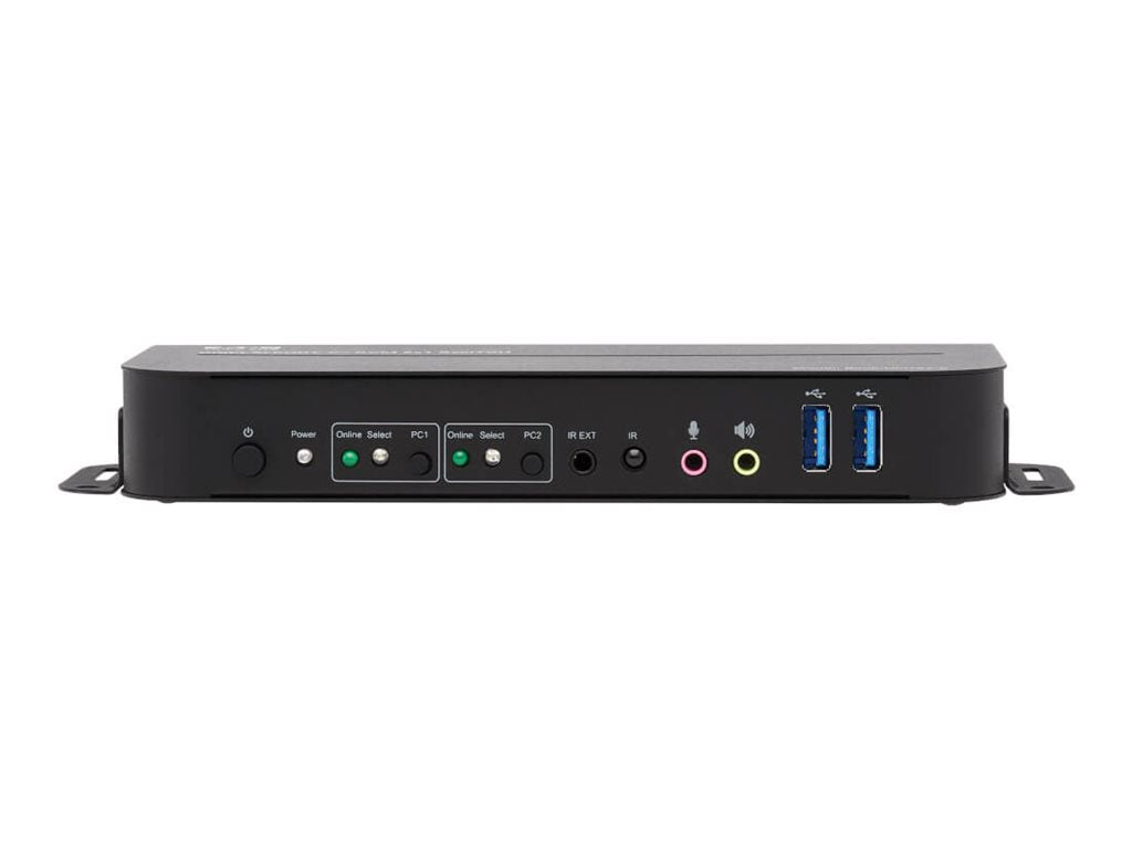EATON TRIPPLITE DisplayPort USB KVM Switch 2-Port 4K 60Hz HDR DP 1.4 USB Cables KVM / audio / USB switch 2 x KVM / audio / USB