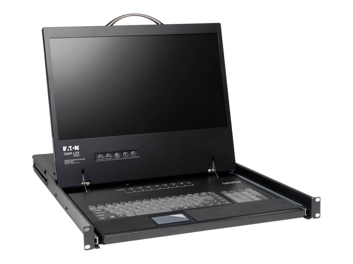 EATON TRIPPLITE 16-Port Rack Console VGA KVM Switch w/ 19 LCD 1U TAA KVM switch 16 x KVM ports 1 local user rack-mountable