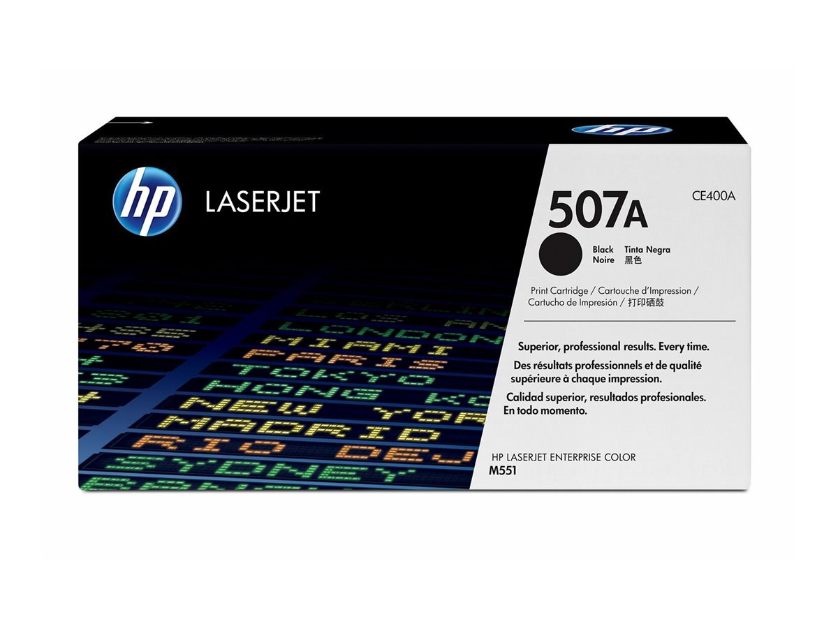 HP 507A original original Toner cartridge CE400A black standard capacity 5.500 pages 1-pack