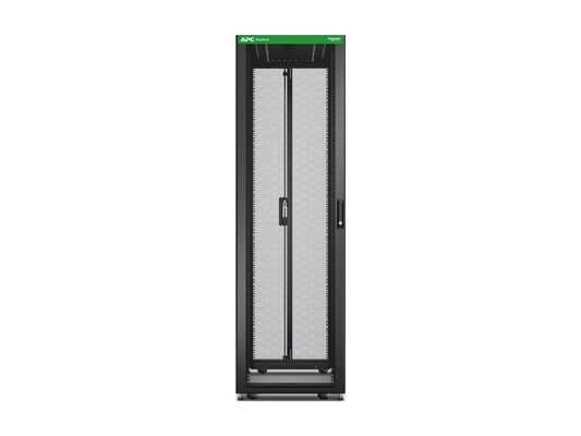 APC Easy Rack 48Ux600x1200 with Roof castors feet and 4Brackets No Side panels Bottom black