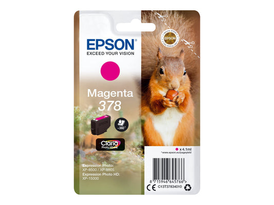 EPSON 4LB Singlepack Magenta 378 Eichhörnchen Clara Photo HD Ink