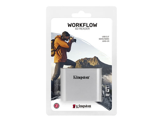 KINGSTON USB 3.2 Gen1 Workflow Dual-Slot SDHC/SDXC UHS-II Card Reader