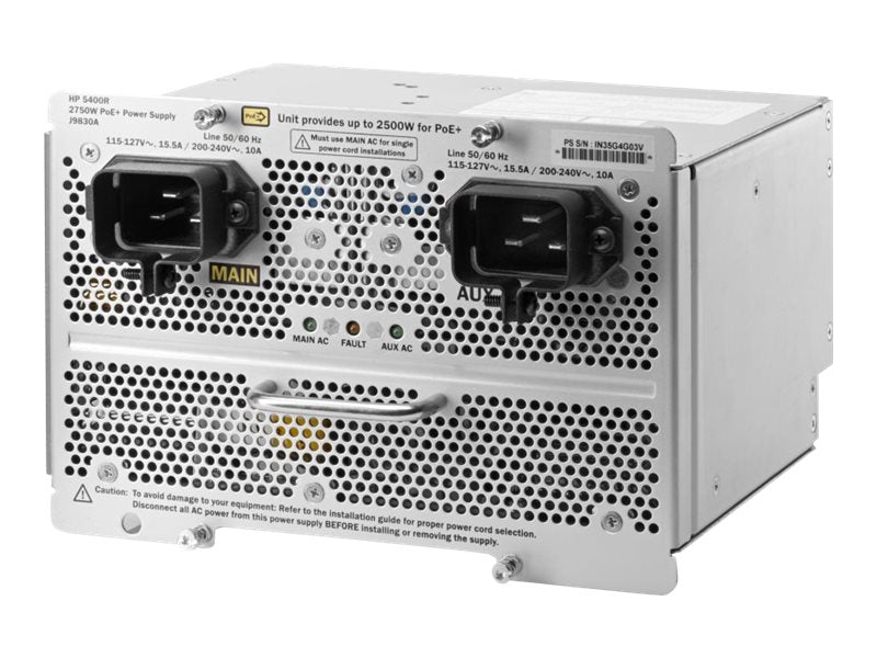 HPE 5400R 2750W PoE+ zl2 Power Supply