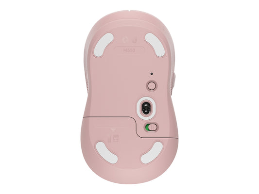 LOGITECH Signature M650 Mouse optical 5 buttons wireless Bluetooth 2.4 GHz Bolt USB receiver rose