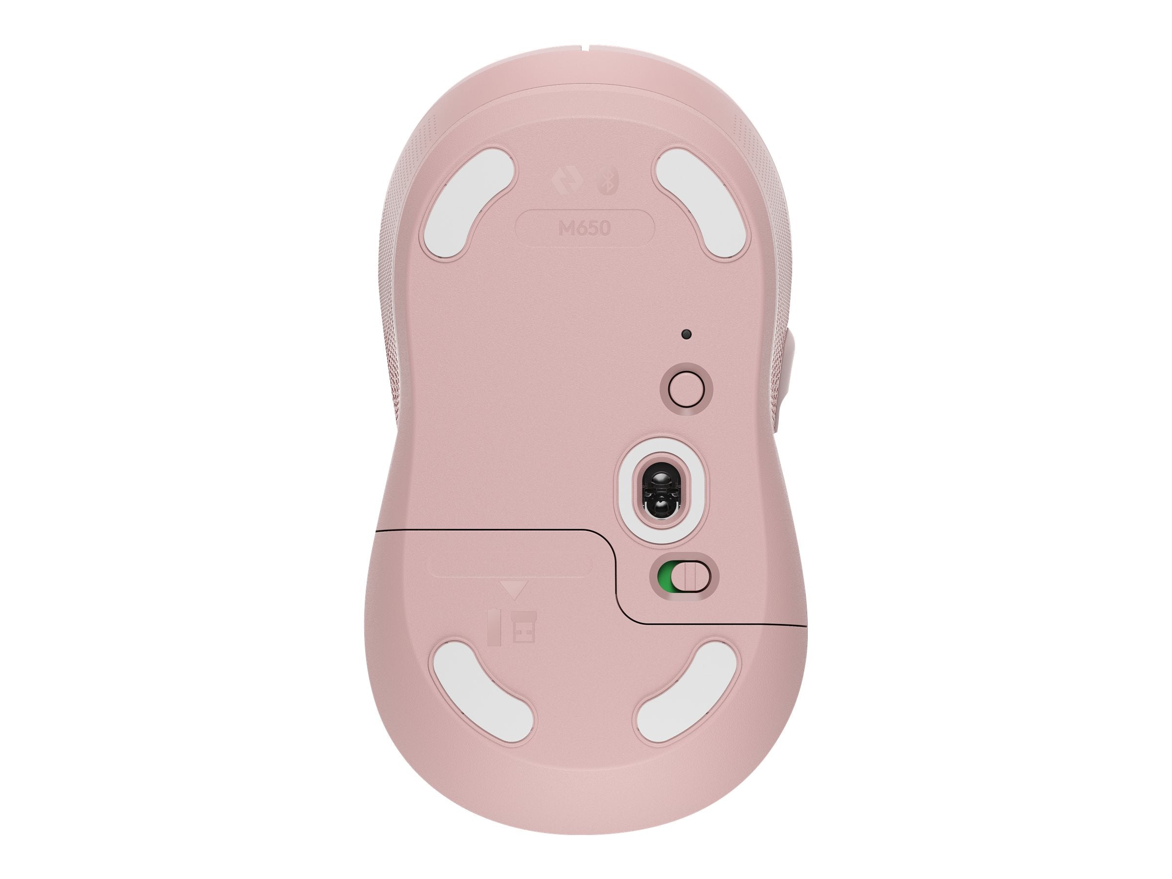 LOGITECH Signature M650 Mouse optical 5 buttons wireless Bluetooth 2.4 GHz Bolt USB receiver rose