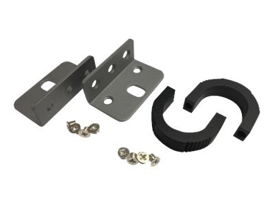 QNAP SP-EAR-BLK-01 1U rack mounting ears kit with screws one pair for left and right each black.