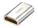 LINDY CROMO HDMI Female / Female Adapter. Gold plated HDMI Type A Female to HDMI Type A Female