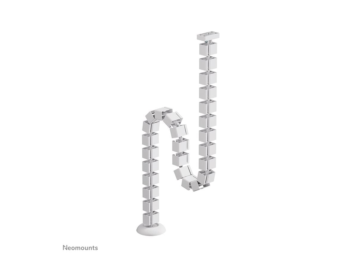 NEOMOUNTS Cable Spine Organizer for sit/stand desk frames magnet mounted white