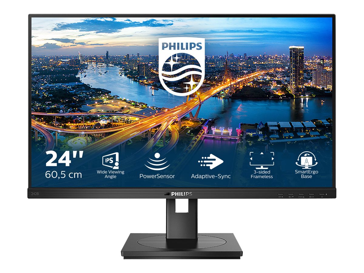"Philips B Line 242B1/00 LED display 60,5 cm (23.8"") 1920 x 1080 pixels Full HD Noir"